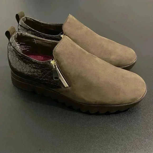 Munro Kit Loafers Neutral Brown Leather Comfort Casual Classic 10 Wide - Picture 4 of 11